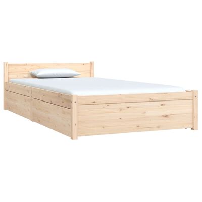 vidaXL Rám postele se zásuvkami 90 x 190 cm Single