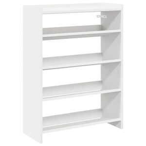 vidaXL Botn&iacute;k b&iacute;l&yacute; 60x25x81 cm kompozitn&iacute; dřevo