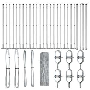 vidaXL Plotov&yacute; sloupek. Stř&iacute;brn&aacute;