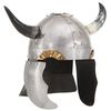 vidaXL Fantasy vikingsk&aacute; přilba pro LARPy stř&iacute;brn&aacute; ocel