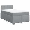vidaXL Box spring postel s matrac&iacute; světle &scaron;ed&aacute; 120x190 cm textil
