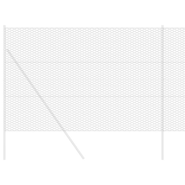 vidaXL Hexagon&aacute;ln&iacute; oplocen&iacute; &Scaron;ed&aacute; 1,5 x 50 m PVC