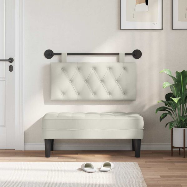 vidaXL Z&aacute;věsn&aacute; čeln&iacute; deska N&aacute;stěnn&yacute; Kr&eacute;mov&aacute; 100 x 55 x 7 cm samet