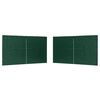 vidaXL Bočn&iacute; stěna p&aacute;rty stanu 2 ks 400 x 195 cm Zelen&aacute; PE a ocel