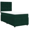 vidaXL Box spring postel s matrac&iacute; tmavě zelen&aacute; 100x200 cm samet