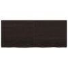 vidaXL Stolní deska tmavě hnědá 120x50x(2-4)cm ošetřený masivní dub