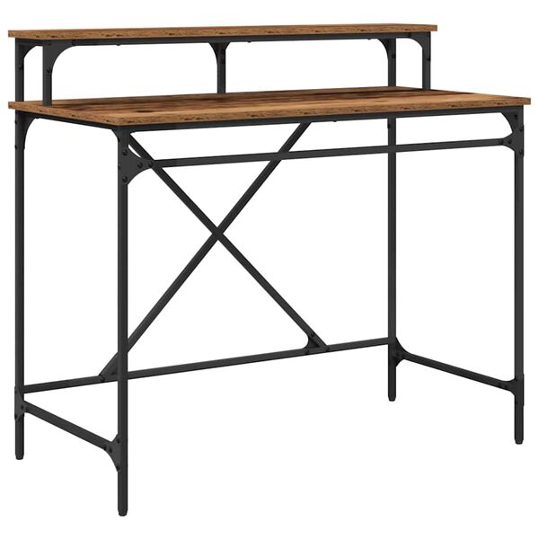 vidaXL Stůl Star&eacute; dřevo 100 x 50 x 90 cm kompozitn&iacute; dřevo