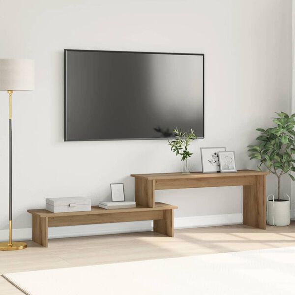 vidaXL Sestava TV skříněk Nástěnný Artisanový dub 180 x 30 x 43 cm