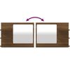 vidaXL Koupelnov&eacute; zrcadlo hněd&yacute; dub 60 x 10,5 x 45 cm kompozitn&iacute; dřevo