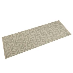 vidaXL Kuchyňsk&yacute; koberec omyvateln&yacute; Listy 45 x 150 cm samet
