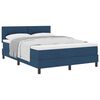 vidaXL Postel s boxspringem s čelo Modr&aacute; 140 x 190 cm textil