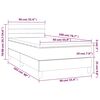 vidaXL Box spring postel s matrac&iacute; tmavě zelen&aacute; 90x200 cm samet