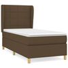 vidaXL Box spring postel s matrac&iacute; tmavě hněd&aacute; 80x200 cm textil