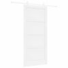vidaXL Posuvn&eacute; dveře 93 x 202 cm Kompozitn&iacute; dřevo B&iacute;l&aacute;
