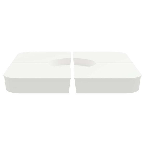 vidaXL Sada 4 kusů závaží pro slunečníky s křížovým stojanem 100 kg PP