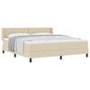 vidaXL Postel s boxspringem s čelo Kr&eacute;mov&aacute; 200 x 180 cm textil