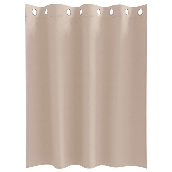 vidaXL Z&aacute;věsy na zatemněn&iacute; s kroužky 2 pcs Taupe 140 x 140 cm