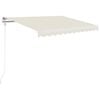 vidaXL Automatick&aacute; zatahovac&iacute; mark&yacute;za 350 x 250 cm kr&eacute;mov&aacute;
