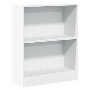 vidaXL Knihovna b&iacute;l&aacute; 60 x 24 x 76 cm kompozitn&iacute; dřevo