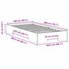 vidaXL R&aacute;m postele Hněd&aacute; 100 x 200 cm Masivn&iacute; borovicov&eacute; dřevo