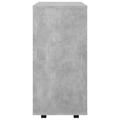 vidaXL Skříňka na kolečkách betonově šedá 60 x 35 x 75 cm dřevotříska