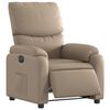 vidaXL Elektrick&eacute; polohovac&iacute; křeslo cappuccino uměl&aacute; kůže