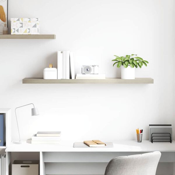 vidaXL Plovouc&iacute; n&aacute;stěnn&aacute; police dub 120 x 23,5 x 3,8 cm MDF