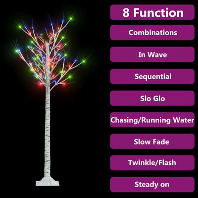 vidaXL Vánoční stromek 140 barevných LED 1,5 m vrba dovnitř i ven