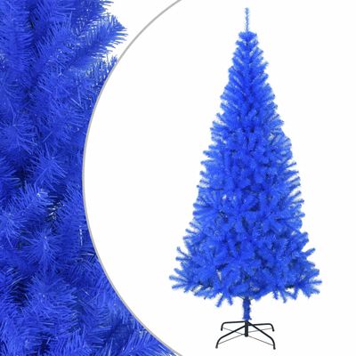 vidaXL Umělý vánoční stromek se stojanem modrý 180 cm PVC