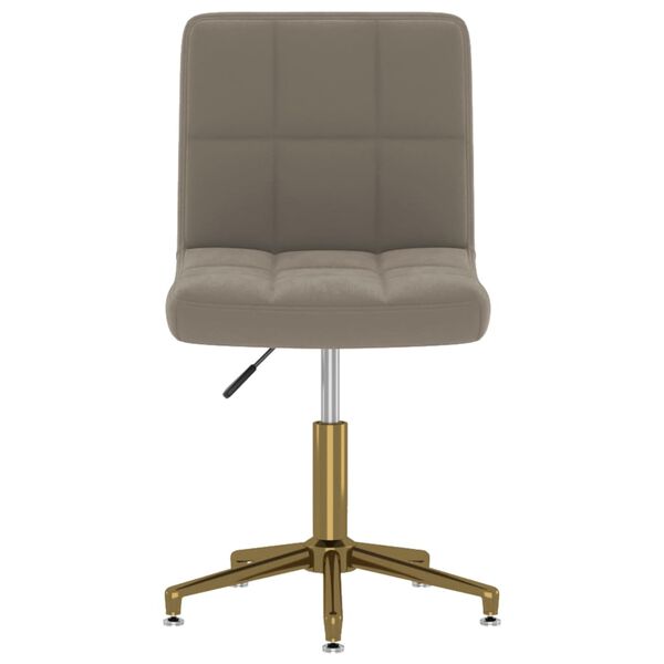 vidaXL Otočn&eacute; j&iacute;deln&iacute; židle 4 ks světle &scaron;ed&eacute; samet