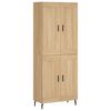 vidaXL Skříň highboard dub sonoma 69,5 x 34 x 180 cm kompozitní dřevo