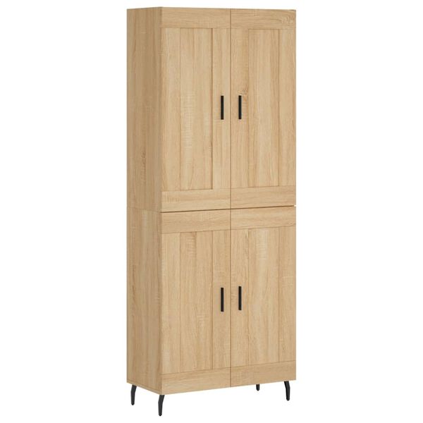 vidaXL Skříň highboard dub sonoma 69,5 x 34 x 180 cm kompozitní dřevo