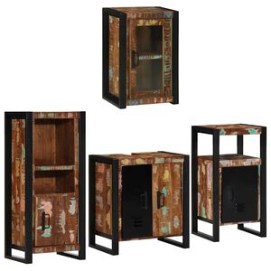 vidaXL Sada koupelnov&eacute;ho n&aacute;bytku 4 ks V&iacute;cebarevn&yacute; 55 x 35 x 60 cm
