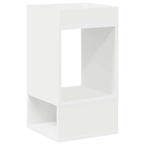 vidaXL Odkl&aacute;dac&iacute; stolek B&iacute;l&aacute; 30 x 30 x 56 cm Kompozitn&iacute; dřevo