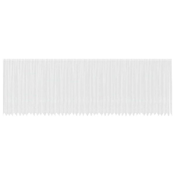 vidaXL Čipkov&yacute; Z&aacute;věs se z&aacute;clonami B&iacute;l&aacute; 200 x 1200 cm Polyester