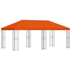 vidaXL Zahradn&iacute; alt&aacute;n 6 x 3 m Oranžov&aacute; Polyester a ocel 190 gsm