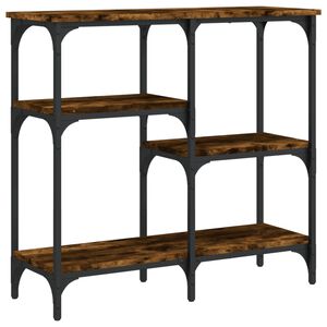 vidaXL Konzolov&yacute; stolek kouřov&yacute; dub 80 x 29 x 75 cm kompozitn&iacute; dřevo