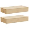 vidaXL &Uacute;ložn&aacute; krabice 2 pcs Kr&eacute;mov&aacute; 90 x 48 x 15 cm netkan&yacute; textil