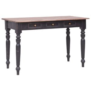 vidaXL Psac&iacute; stůl se 3 z&aacute;suvkami 117 x 57 x 75 cm masivn&iacute; mahagon