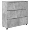 vidaXL &Uacute;ložn&aacute; skř&iacute;ňka Betonově &scaron;ed&aacute; 80 x 31 x 81 cm kompozitn&iacute; dřevo