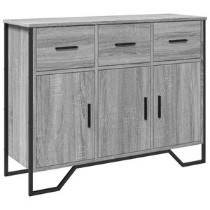 vidaXL Př&iacute;born&iacute;k &scaron;ed&yacute; sonoma 97 x 32,5 x 74,5 cm kompozitn&iacute; dřevo