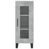 vidaXL Skř&iacute;ň highboard betonově &scaron;ed&aacute; 34,5x34x180 cm kompozitn&iacute; dřevo