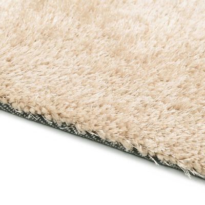 vidaXL Kusový koberec Shaggy 120 x 160 cm béžový
