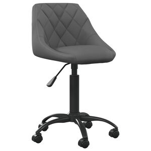 vidaXL Kancel&aacute;řsk&aacute; židle tmavě &scaron;ed&aacute; samet