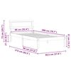 vidaXL R&aacute;m postele Voskově hněd&aacute; 90 x 200 cm Masivn&iacute; borov&eacute; dřevo