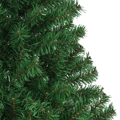 vidaXL Umělý vánoční stromek s hustými větvemi zelený 210 cm PVC