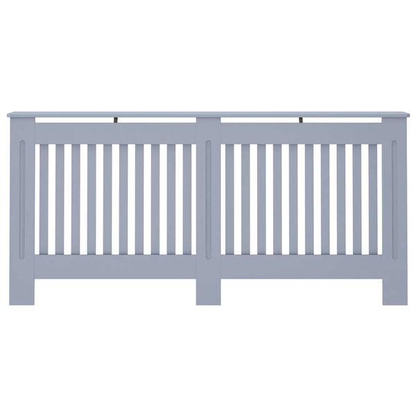 vidaXL Kryt na radi&aacute;tor antracitov&yacute; 172 x 19 x 81,5 cm MDF