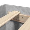 vidaXL R&aacute;m postele betonově &scaron;ed&yacute; 200 x 200 cm kompozitn&iacute; dřevo