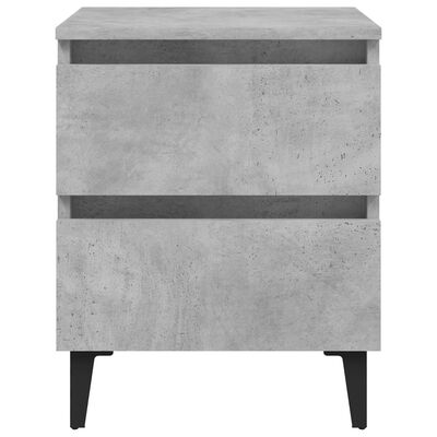 vidaXL Noční stolky 2 ks betonově šedé 40 x 35 x 50 cm dřevotříska
