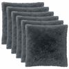 vidaXL Povlak na pol&scaron;t&aacute;ř 6 pcs HEERLEN Antracitov&aacute; 80 x 80 cm
